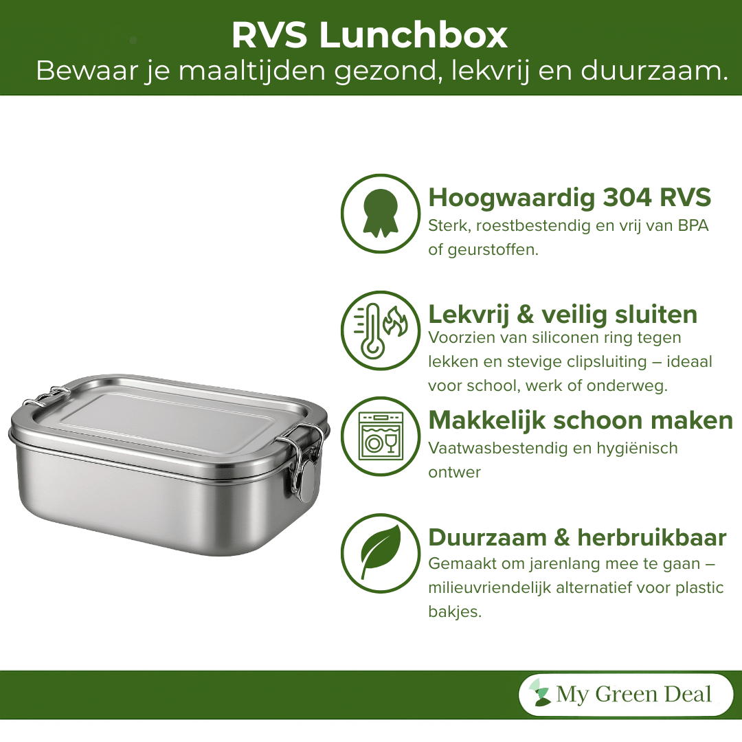 RVS Lunchbox & Shakebeker Set – Sportdeal - My Green Deal
