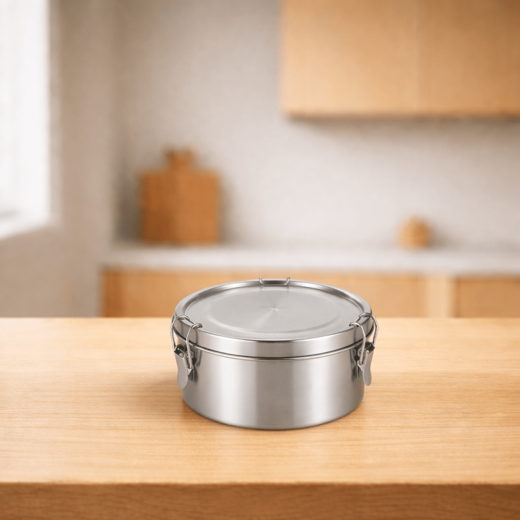 RVS Lunchbox rond 1000ml - My Green Deal