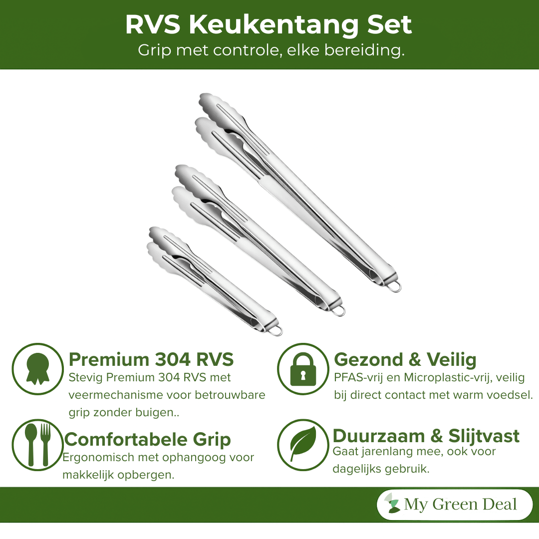 RVS premium keukentangen - My Green Deal