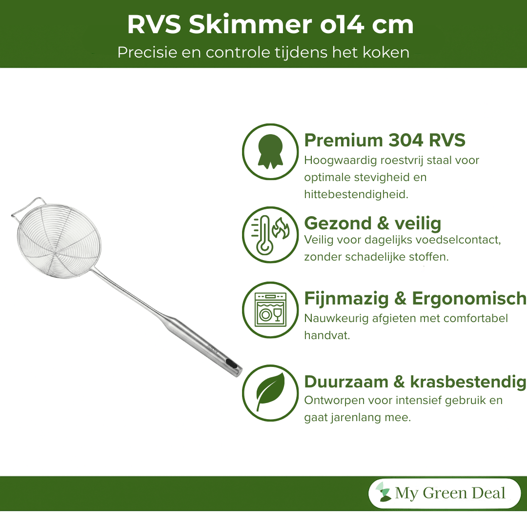 RVS Schuimspaan 14cm - My Green Deal