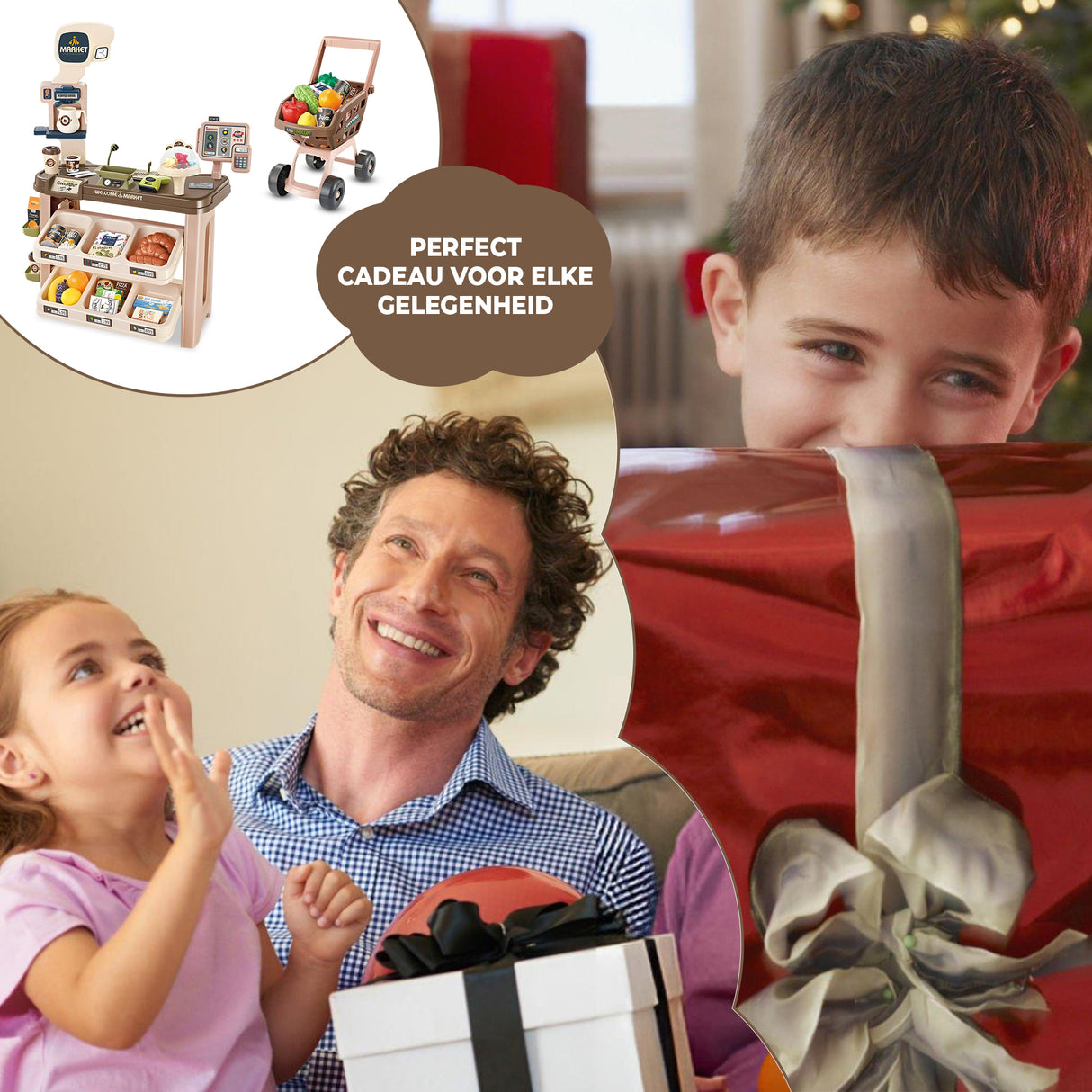 Retourdeal - My Green Deal - Speelgoed Winkel - Speelgoed Kassa met Scanner - Winkelwagen