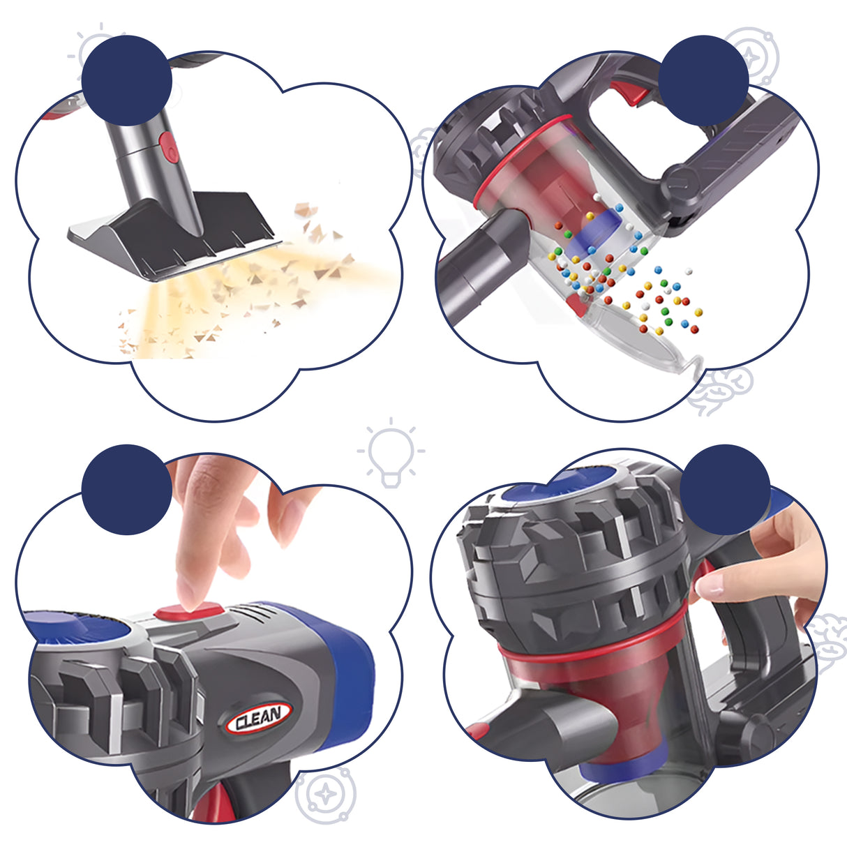 Retourdeal - My Green Deal - Speelgoed Stofzuiger - Kinderstofzuiger - Speelgoed Schoonmaakset