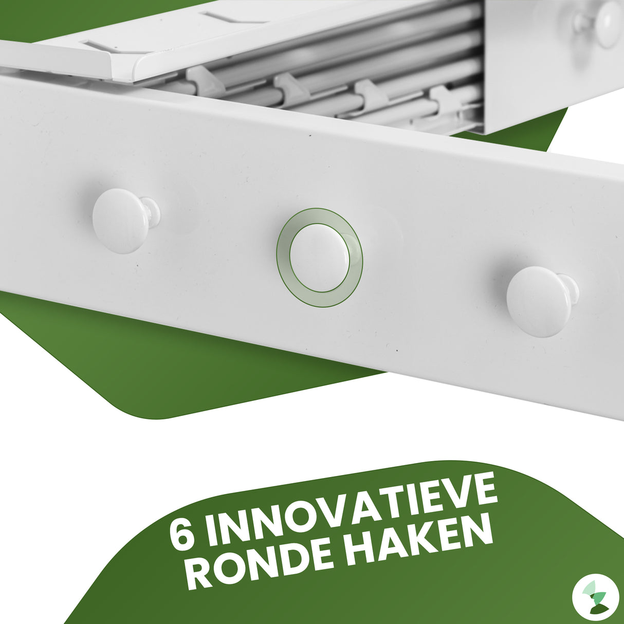 Retourdeal - My Green Deal - Wanddroogrek Inklapbaar - Wit