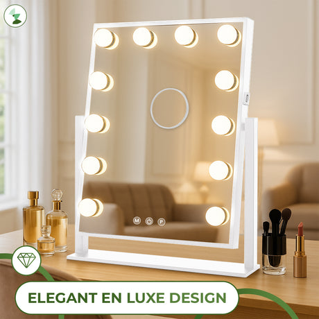 My Green Deal - Hollywood Make Up Spiegel met Verlichting Wit