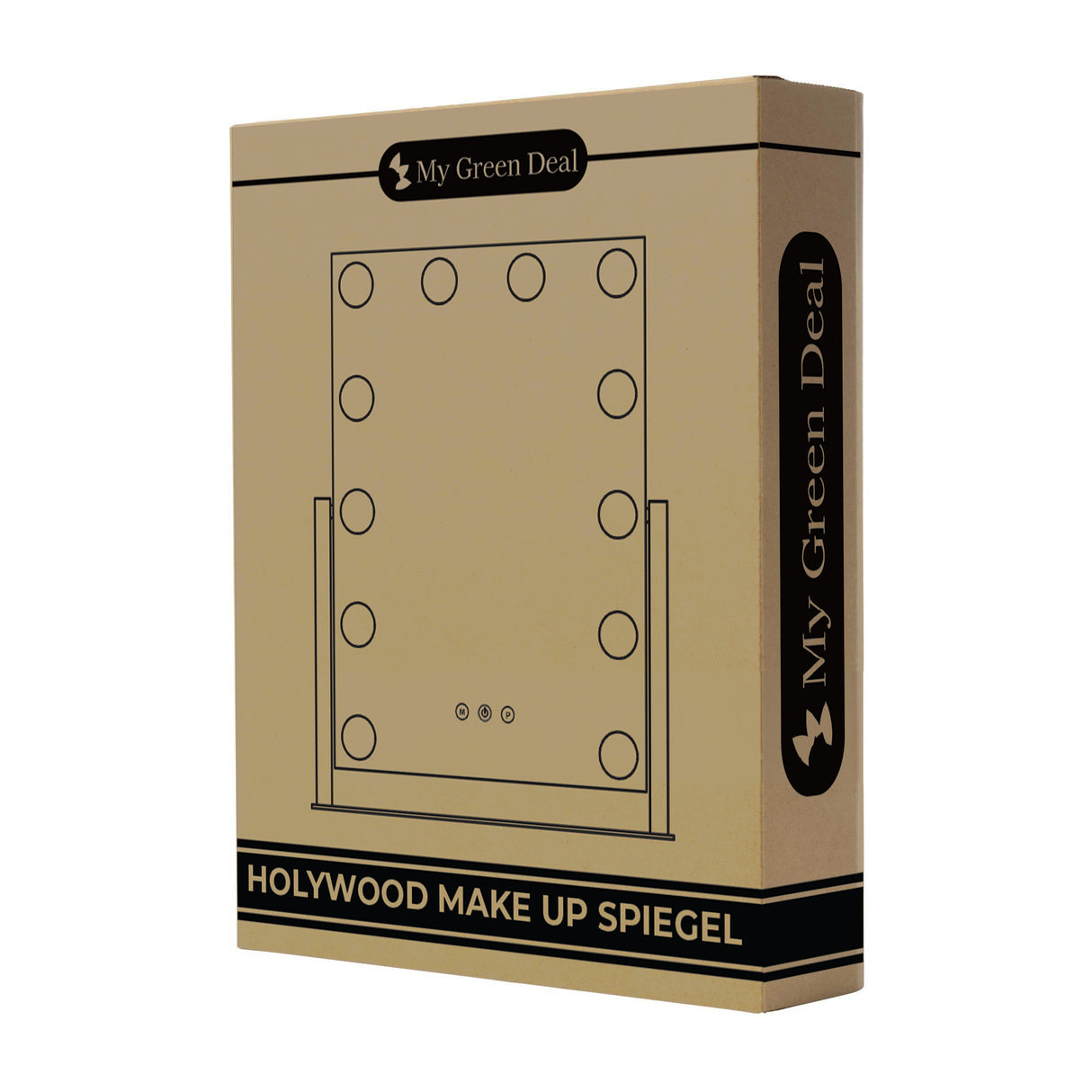 Retourdeal - My Green Deal - Hollywood Make Up Spiegel met Verlichting Zwart