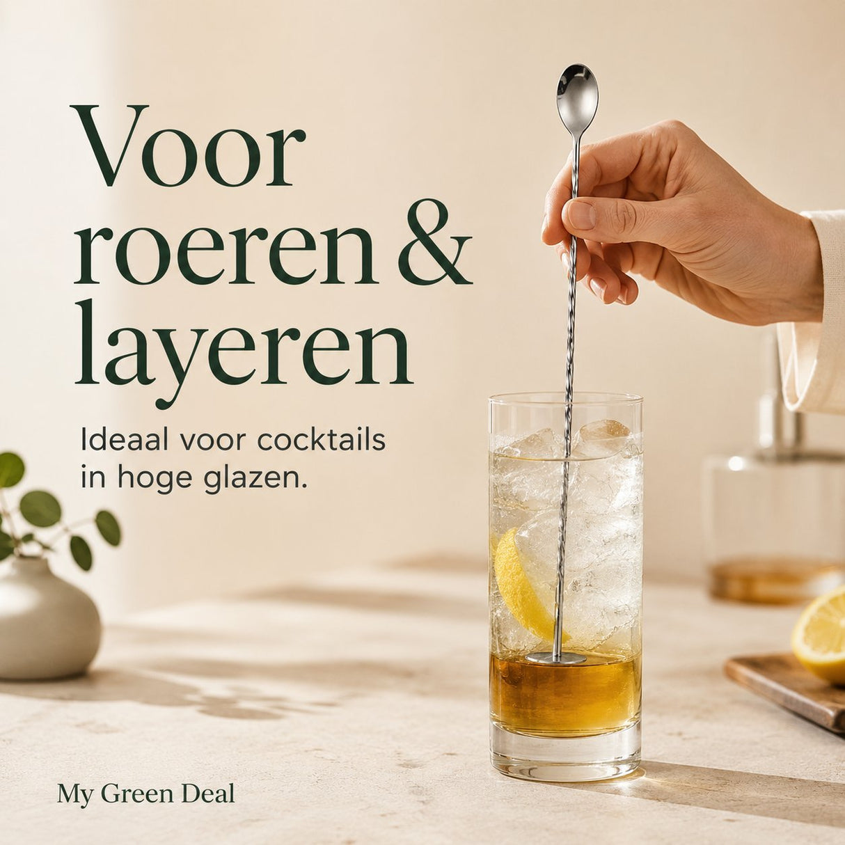 RVS Cocktail Barlepel - My Green Deal
