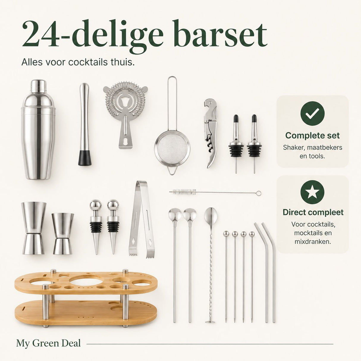 RVS Luxe cocktailset