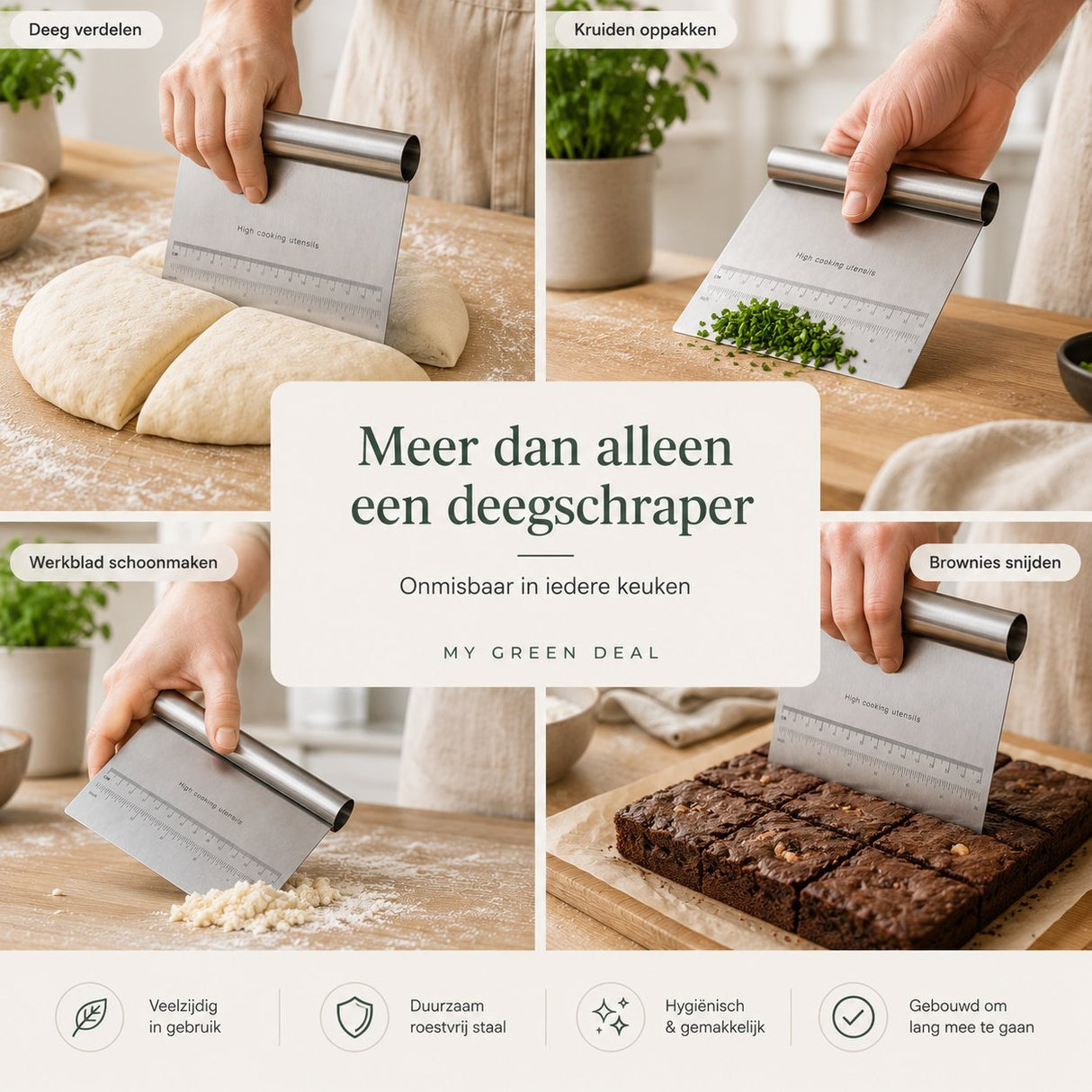 RVS Deegsnijder & Deegschraper - My Green Deal