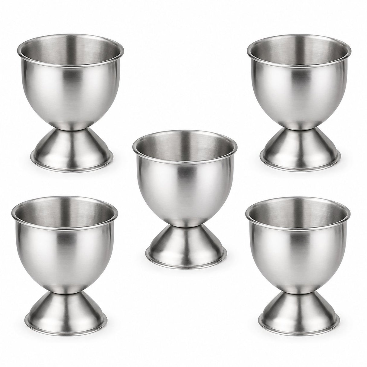 RVS Eierdopjes Set – 5 stuks - My Green Deal