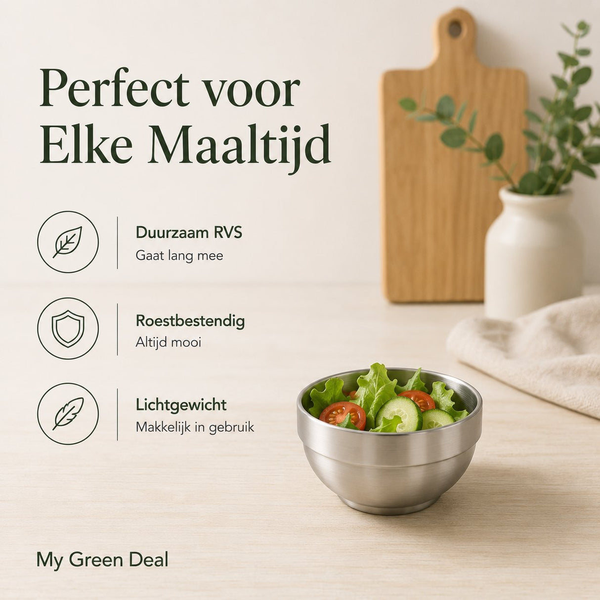 RVS Kommen Set – 10 stuks - My Green Deal