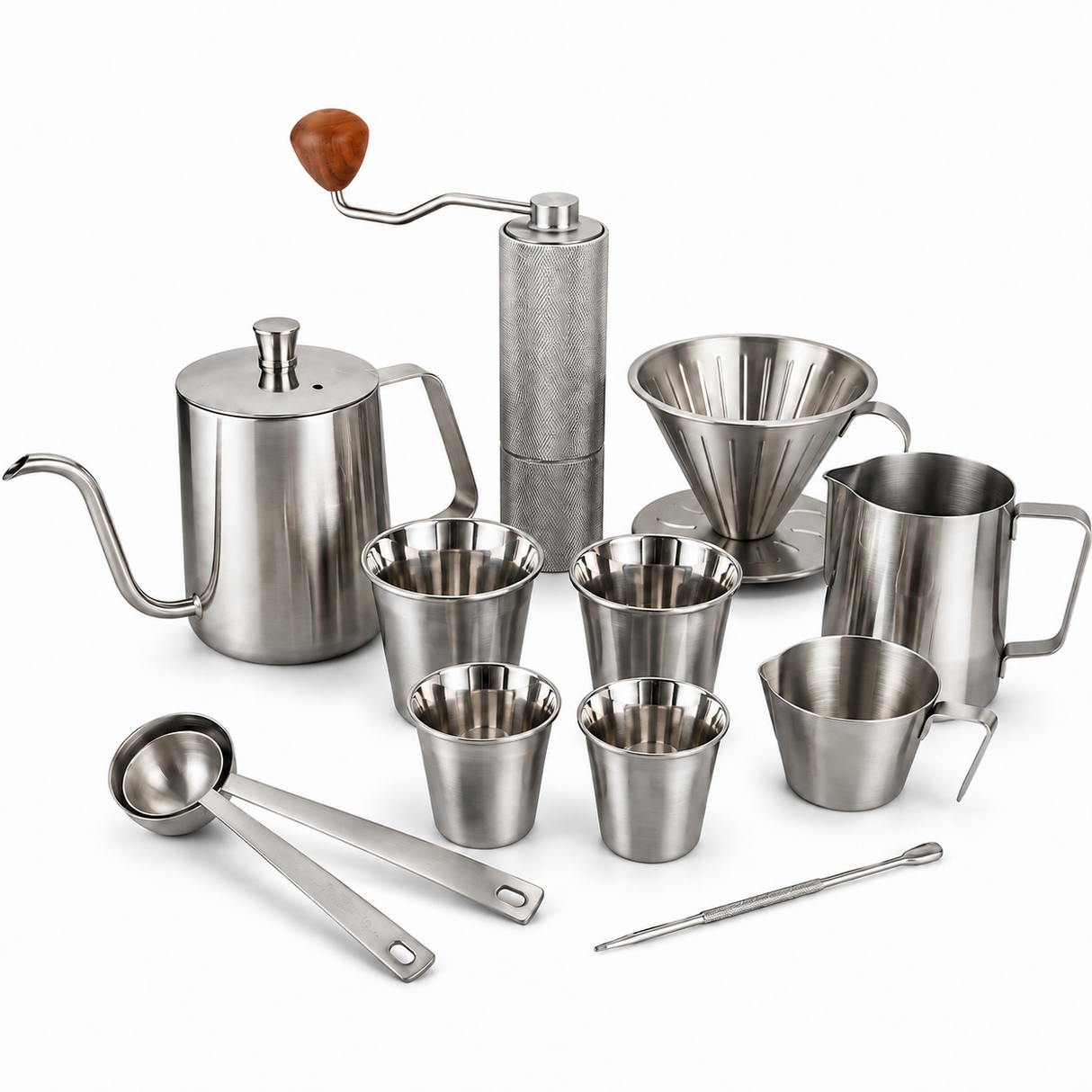 RVS koffiebundel XL - Zilver