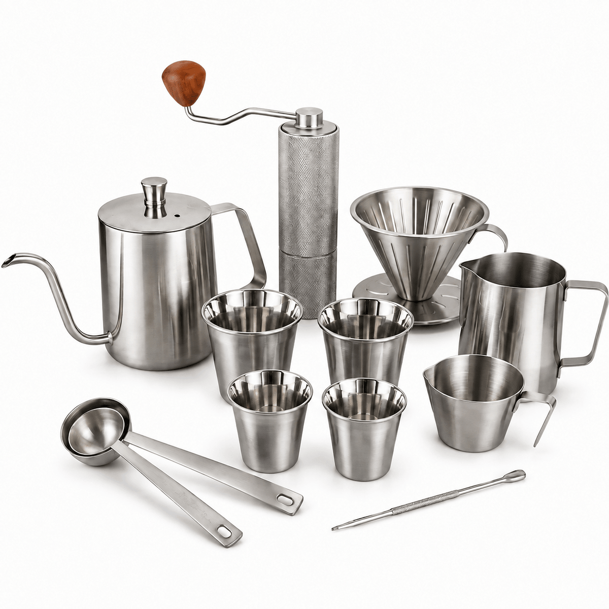 RVS koffiebundel XL - Zilver - My Green Deal