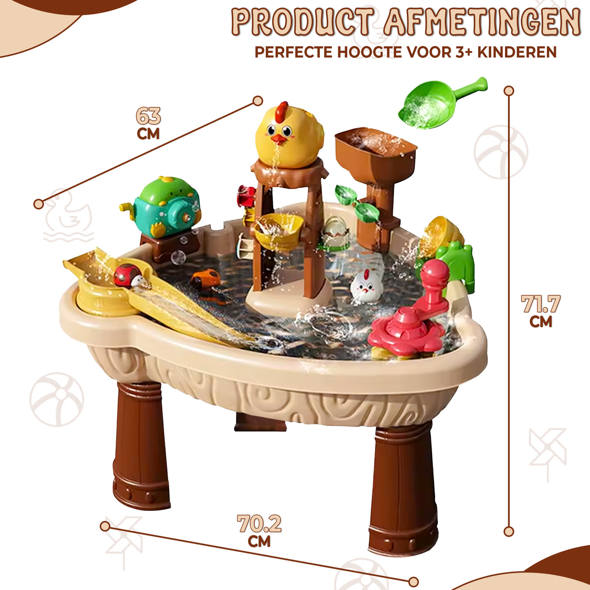 Retourdeal - My Green Deal - Watertafel Speelgoed - Inclusief meer dan 20 accessoires en een parasol