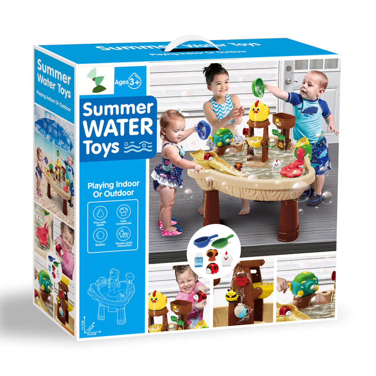 Retourdeal - My Green Deal - Watertafel Speelgoed - Inclusief meer dan 20 accessoires en een parasol