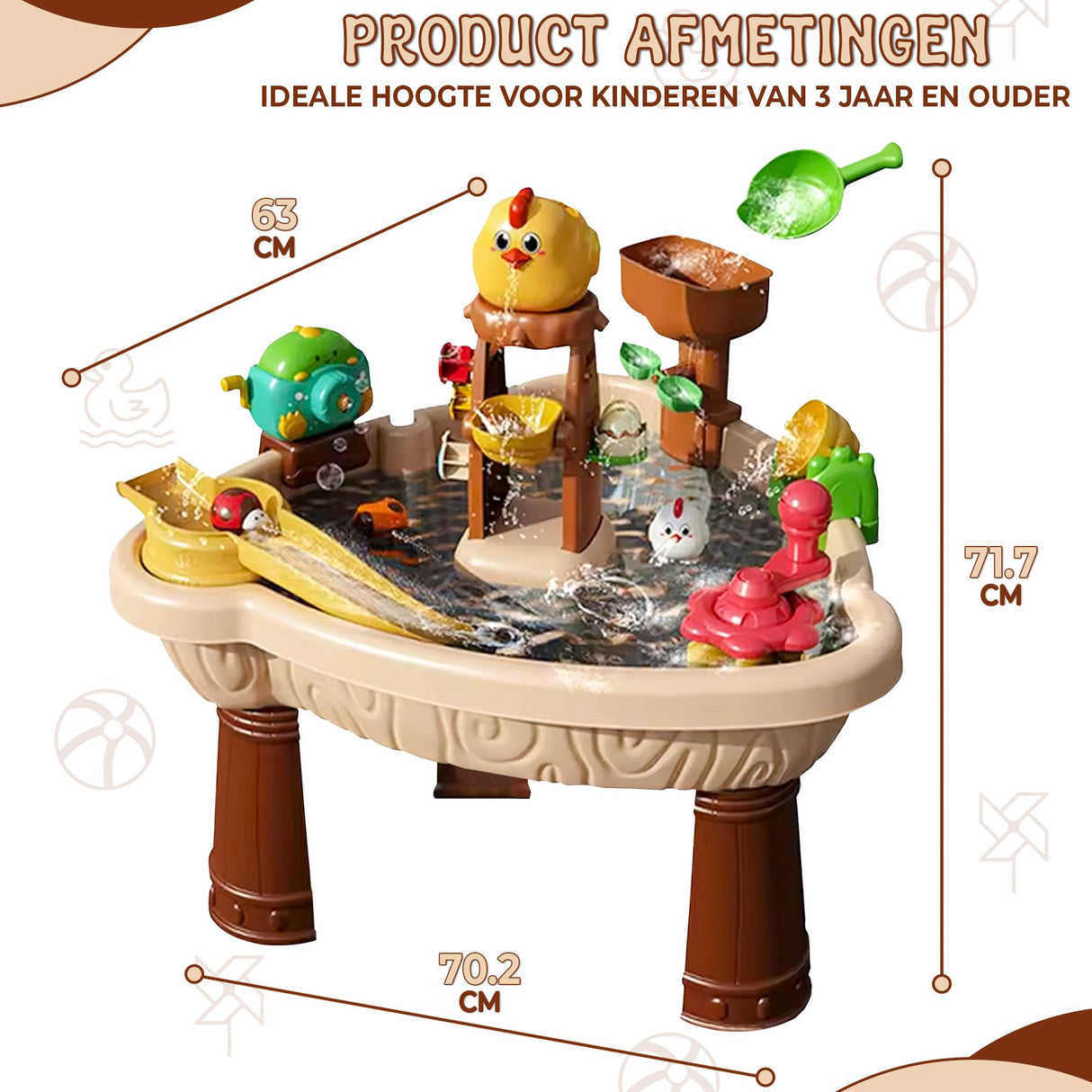 Retourdeal - My Green Deal - Watertafel Speelgoed - Inclusief meer dan 20 accessoires en een parasol