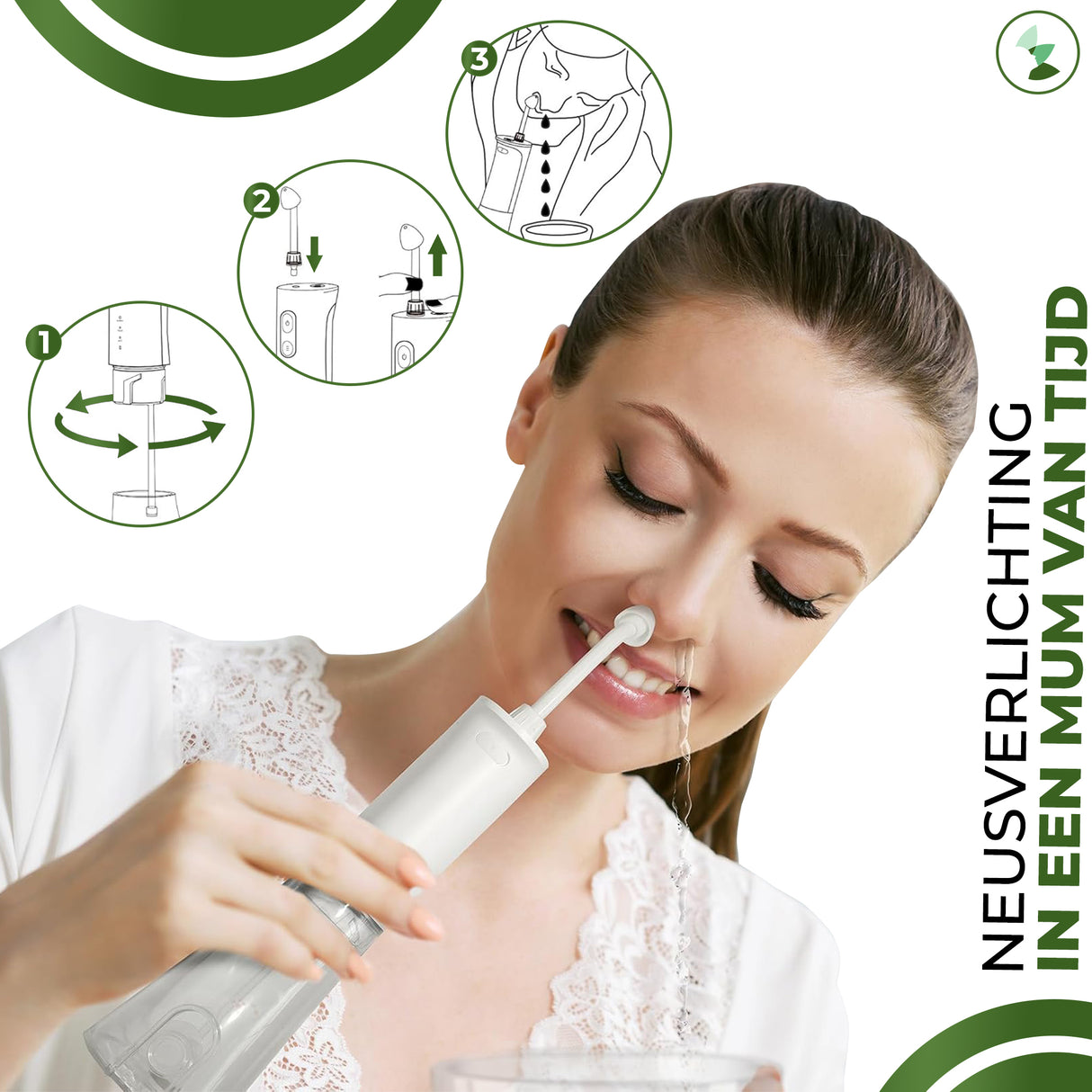 Retourdeal - My Green Deal - Neusdouche voor Volwassenen met Zeezout