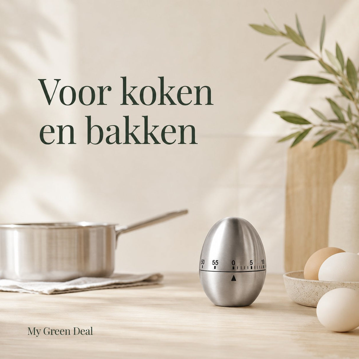 RVS Eierwekker - My Green Deal