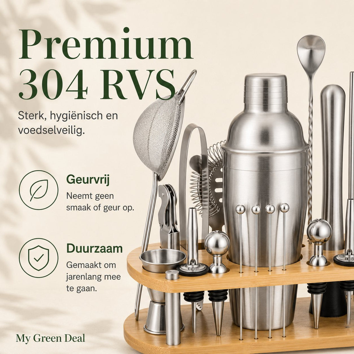 RVS Luxe cocktailset