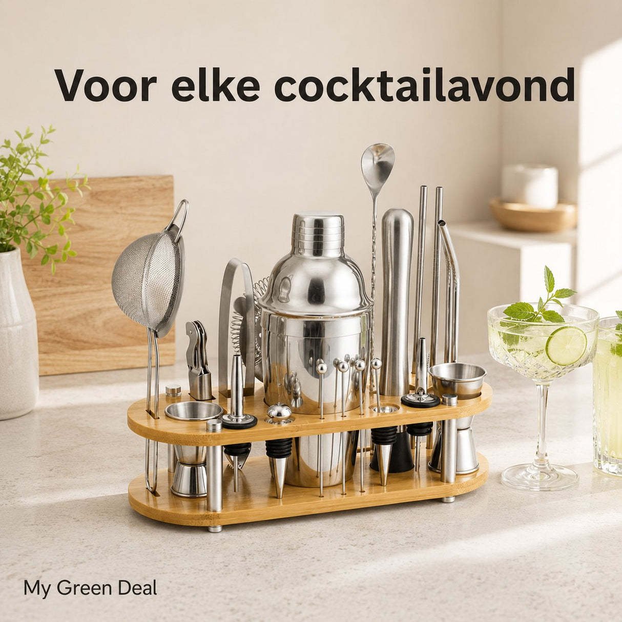 RVS Luxe cocktailset