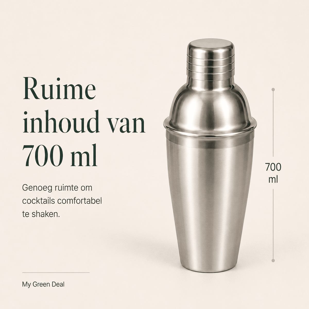 RVS Cocktailshaker - My Green Deal