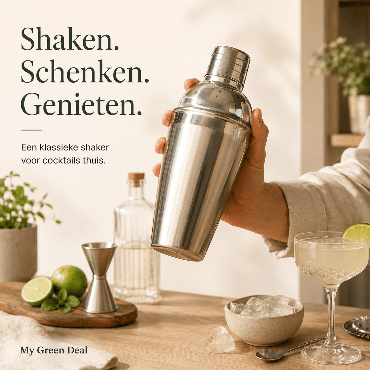RVS Cocktailshaker - My Green Deal