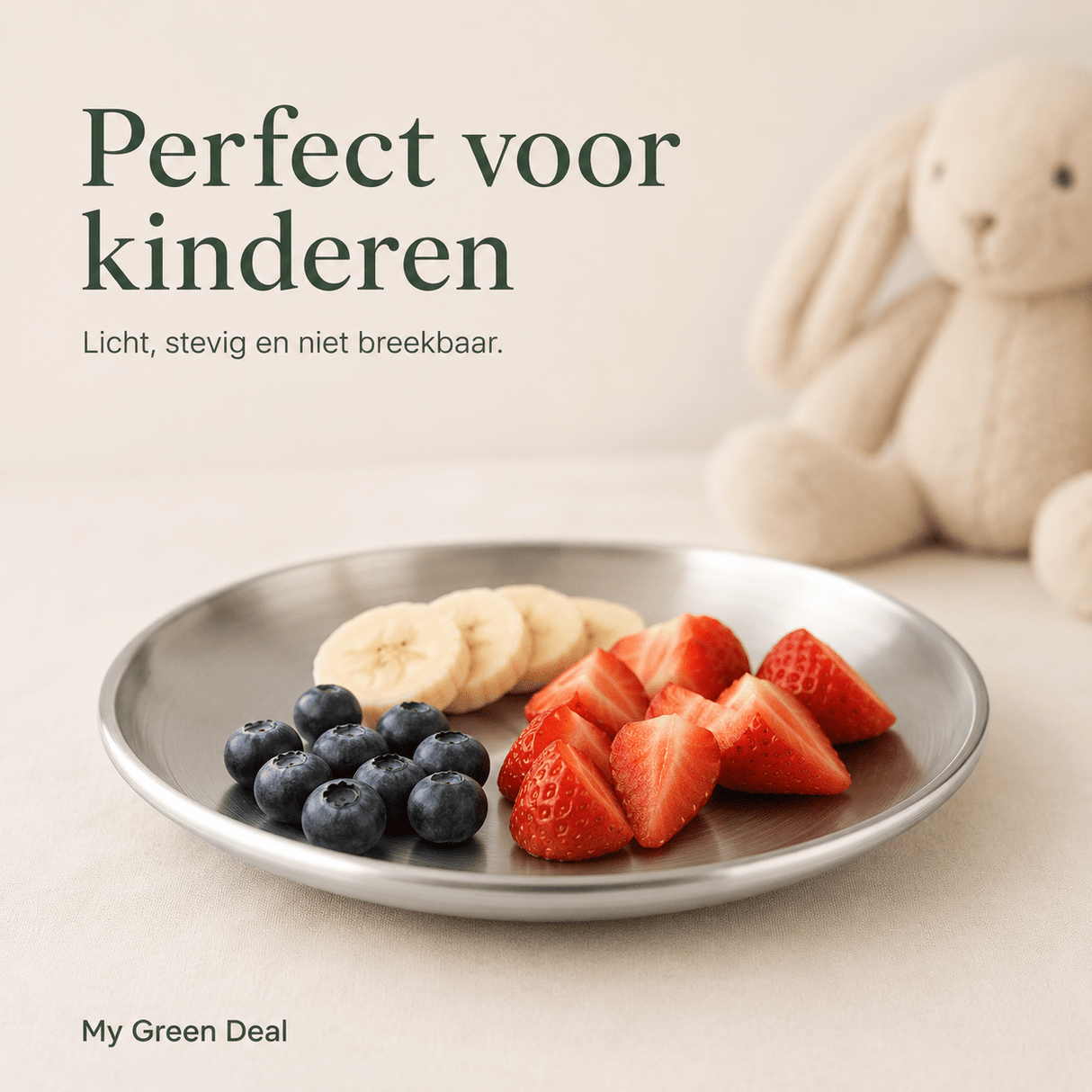 Luxe Kleine RVS Borden Set (4-delig) - 14cm - My Green Deal