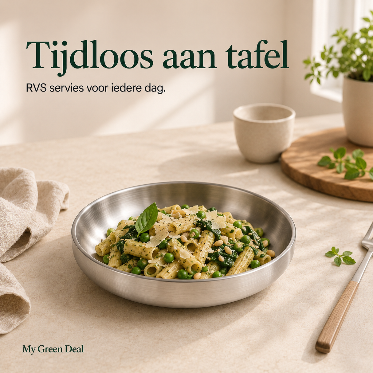RVS diep bord dubbelwandig