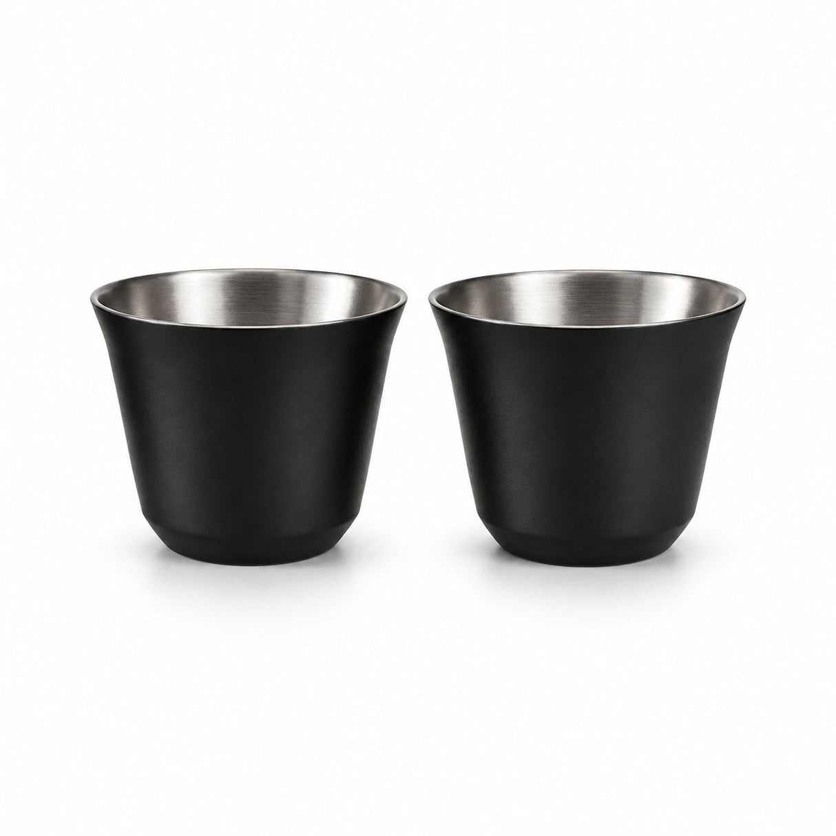 RVS Espressokopjes set van 2 Zwart - 80 ml - My Green Deal