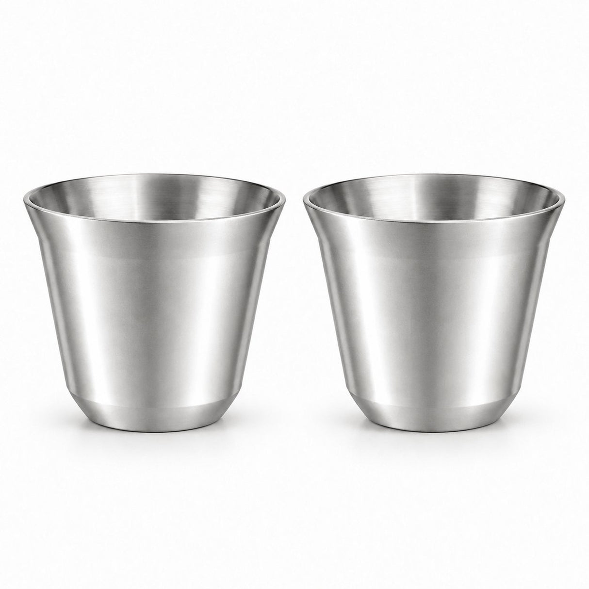 RVS Koffiebekers Zilver Set van 2 – 163 ml - My Green Deal
