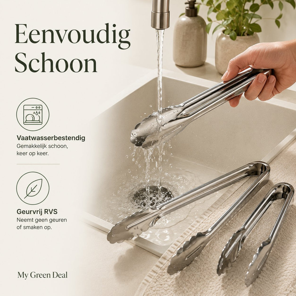 RVS premium keukentangen - My Green Deal