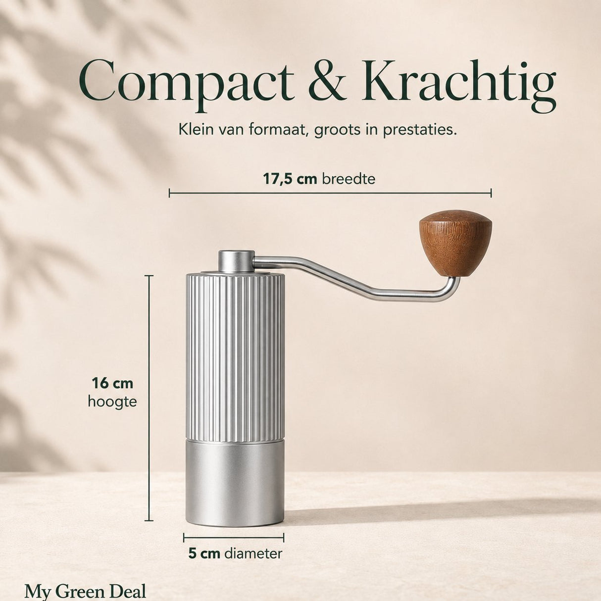 RVS Koffiemaler Zilver - My Green Deal