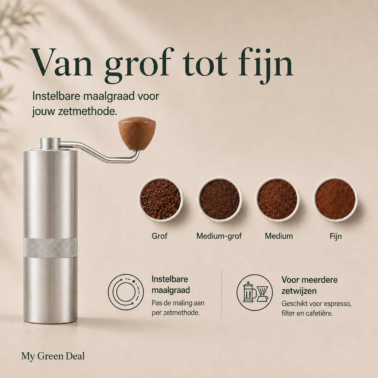 RVS koffiebundel XL - Zilver