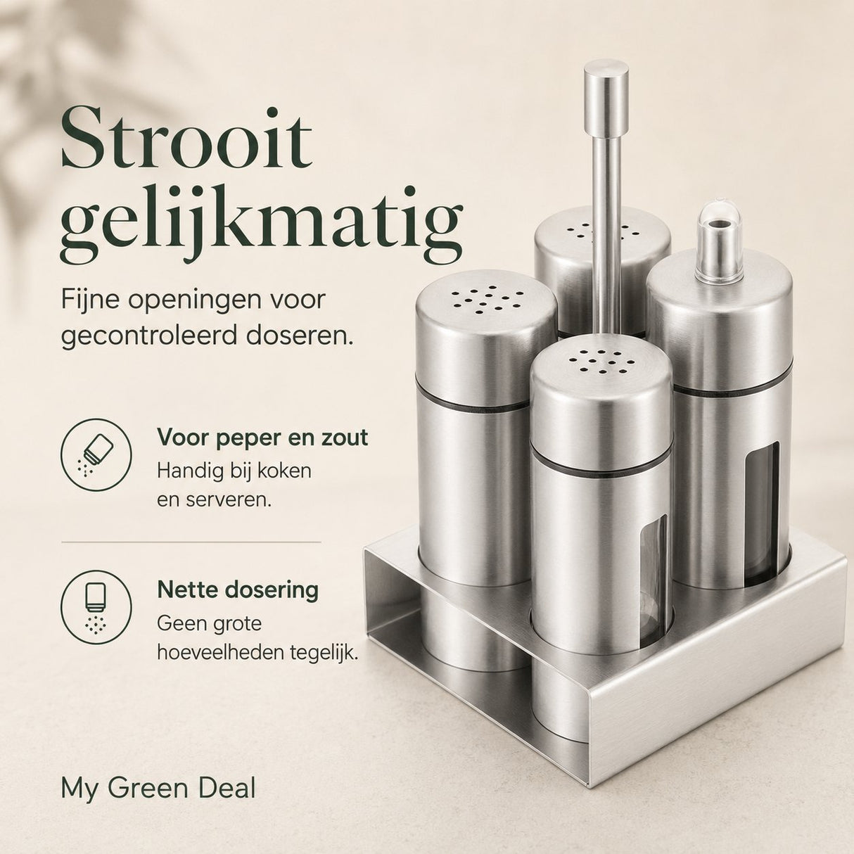 RVS Peper en zoutmolen - My Green Deal