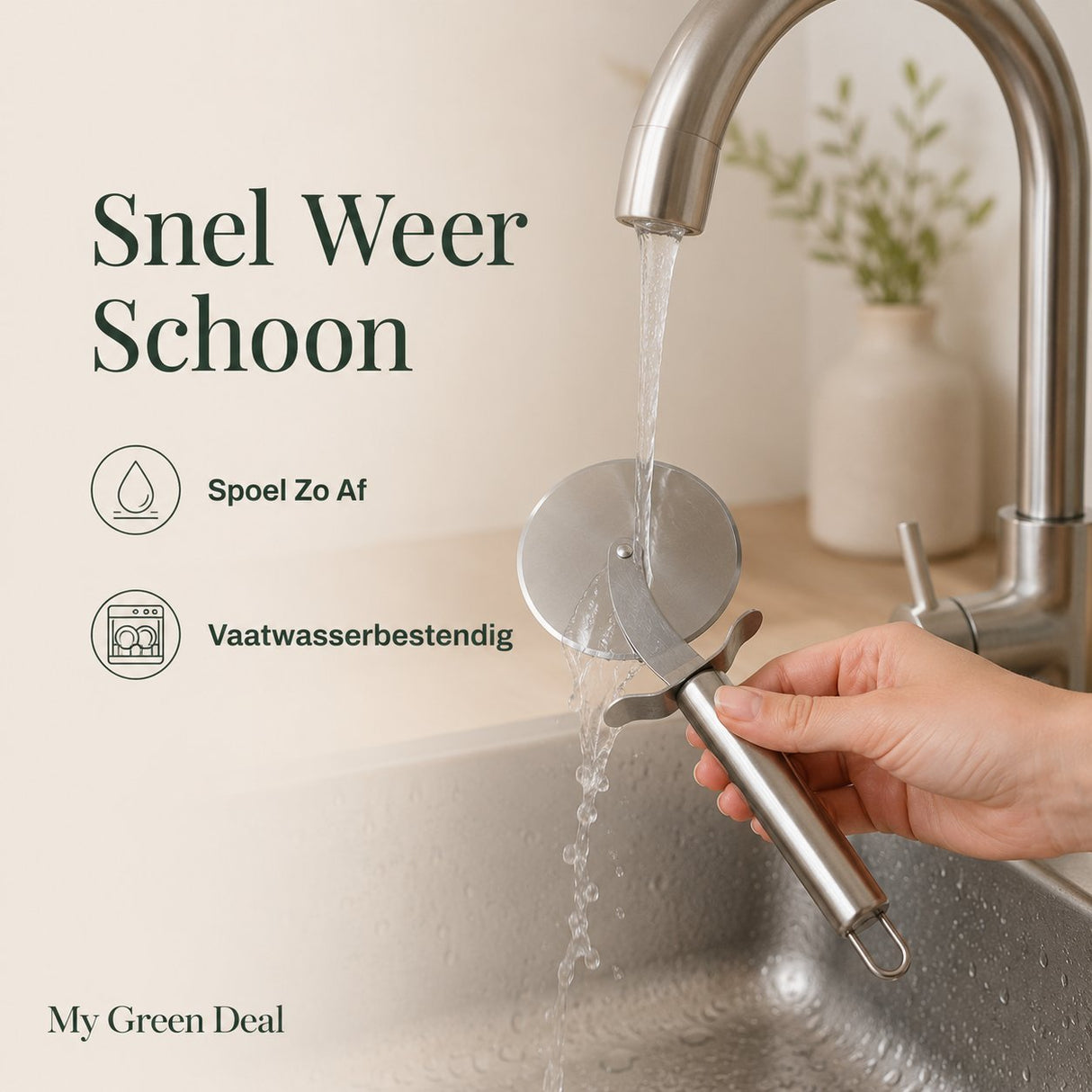 RVS Pizzasnijder - My Green Deal