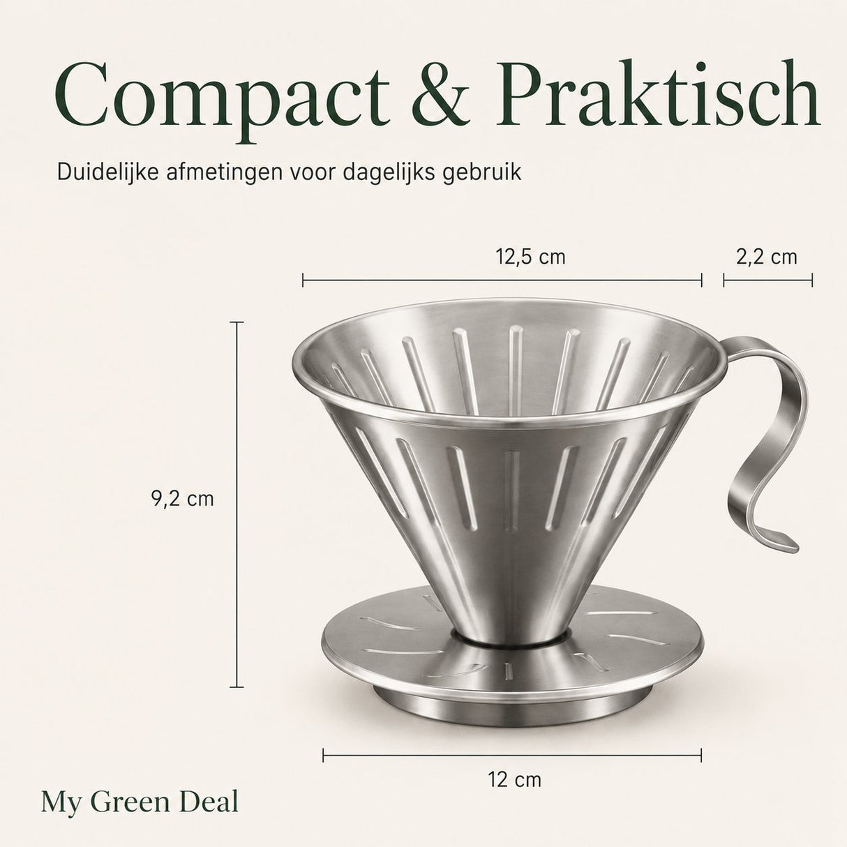 RVS Koffiefilter zilver - My Green Deal