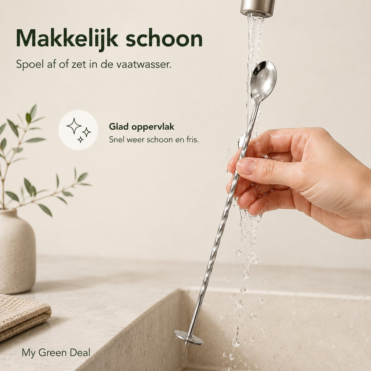 RVS Cocktail Barlepel - My Green Deal
