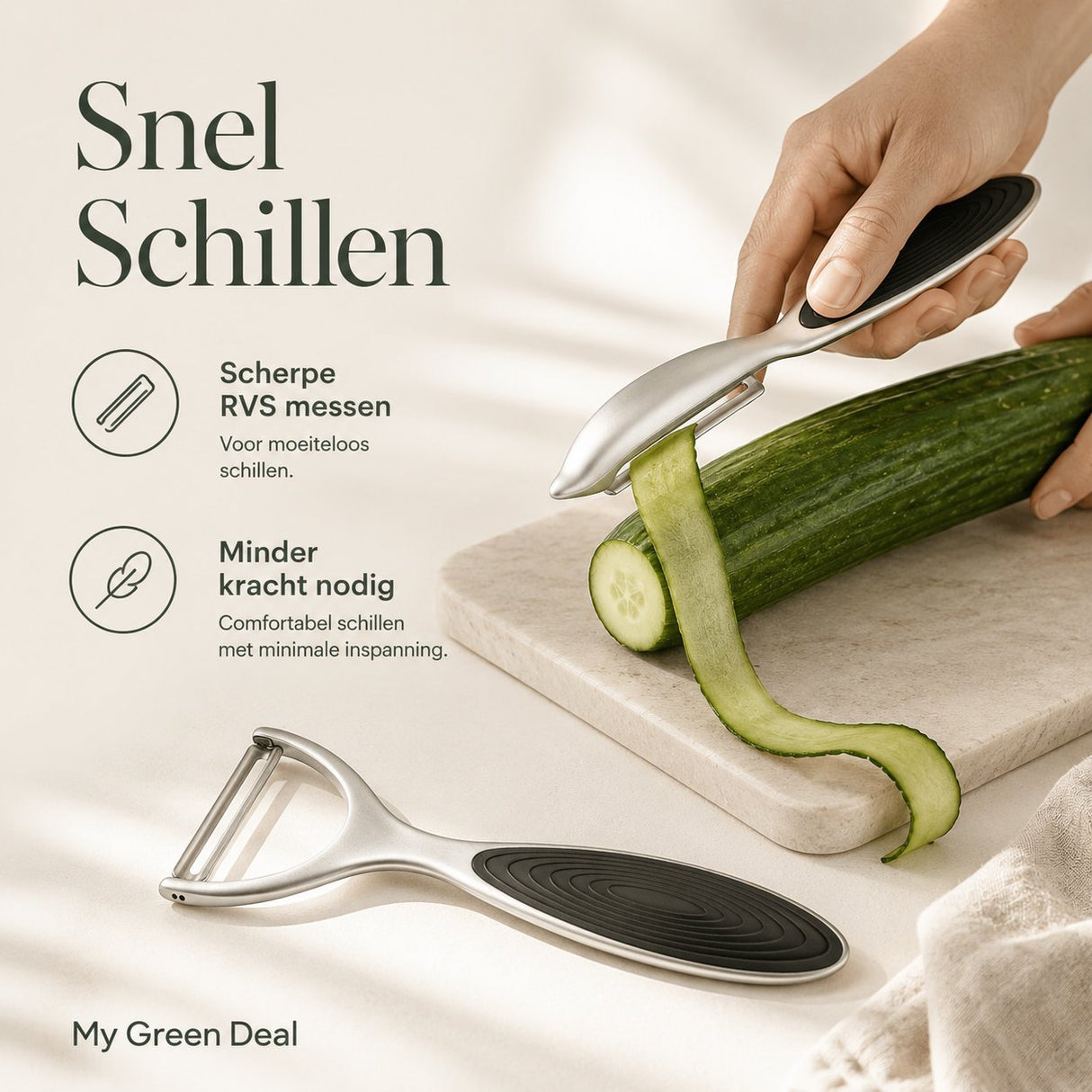RVS Dunschiller Set – 2 stuks - My Green Deal