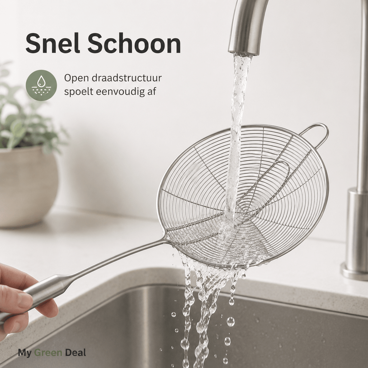 RVS Skimmerlepel set van 3 - My Green Deal
