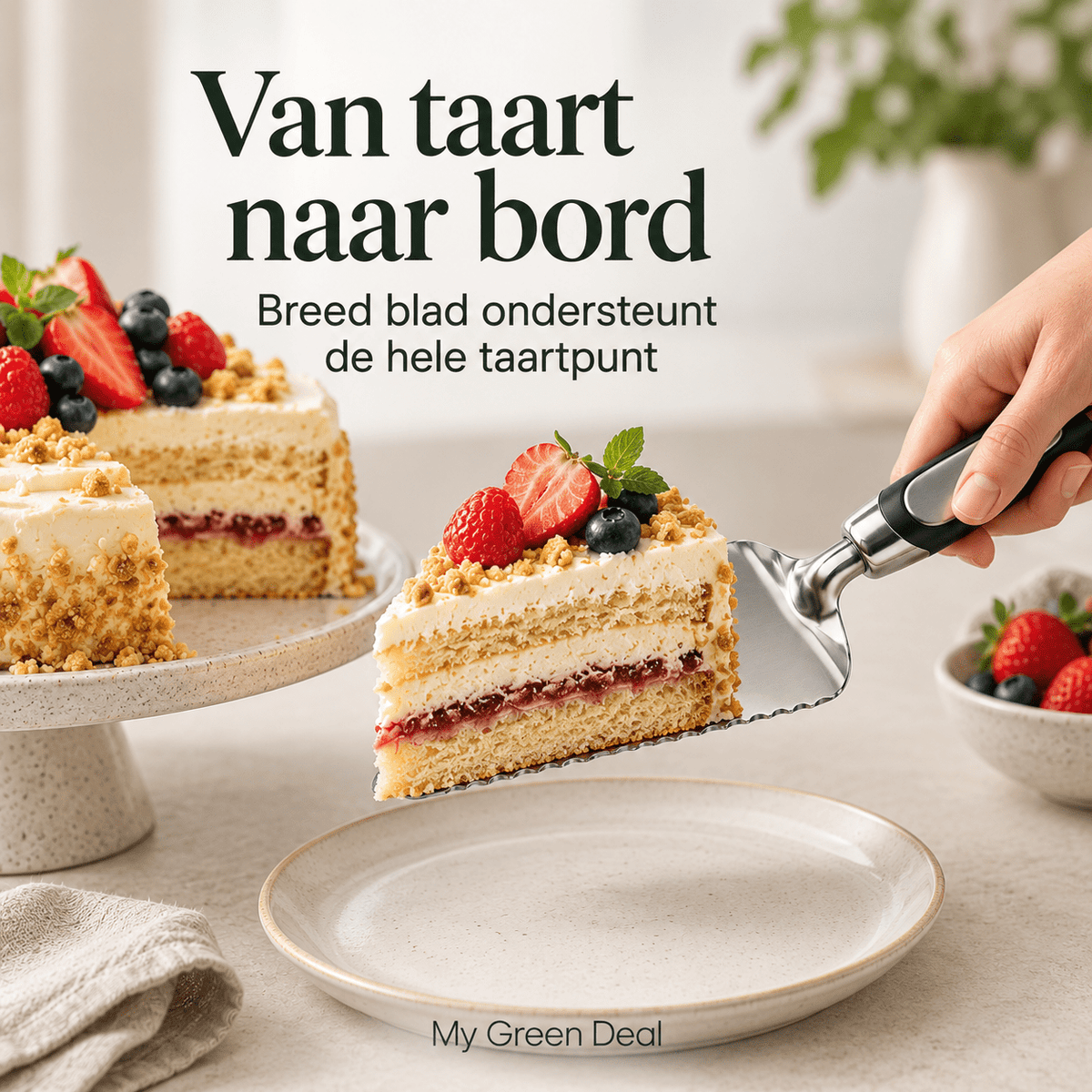 RVS Taartschep - My Green Deal