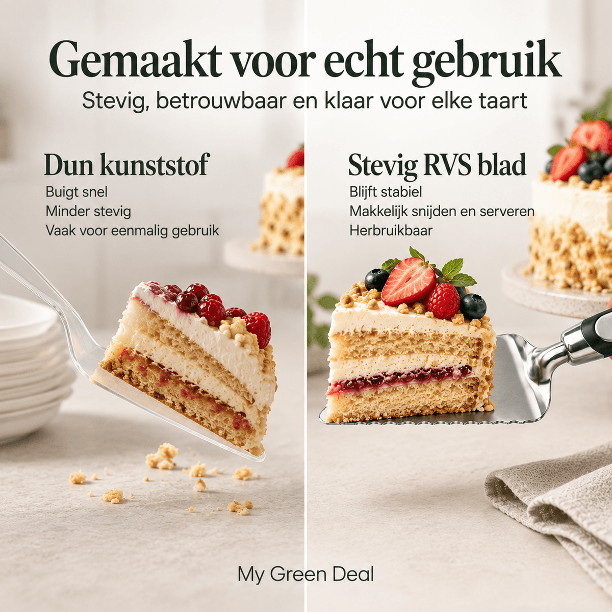 RVS Taartschep - My Green Deal