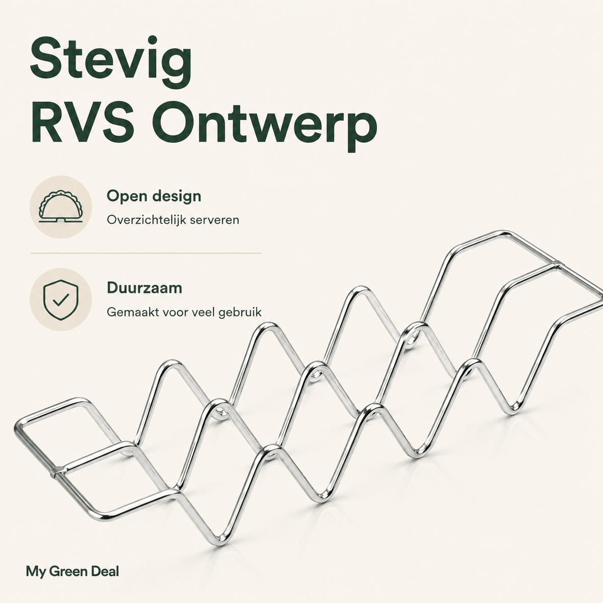RVS Taco Houder - My Green Deal