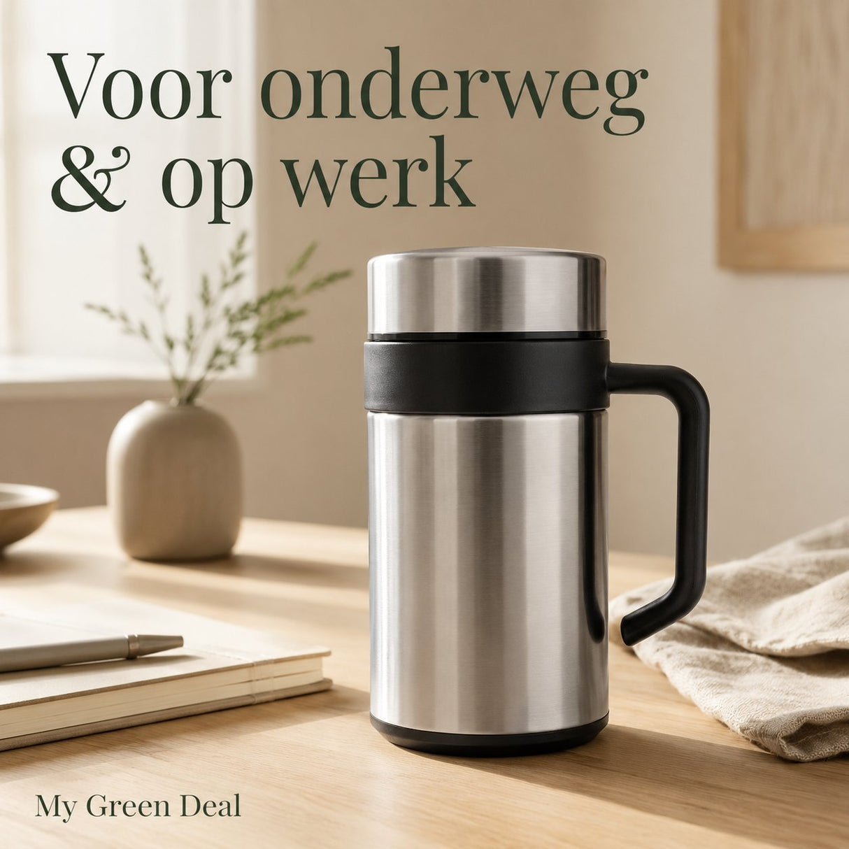 RVS Koffiebeker To Go – 400ml - My Green Deal