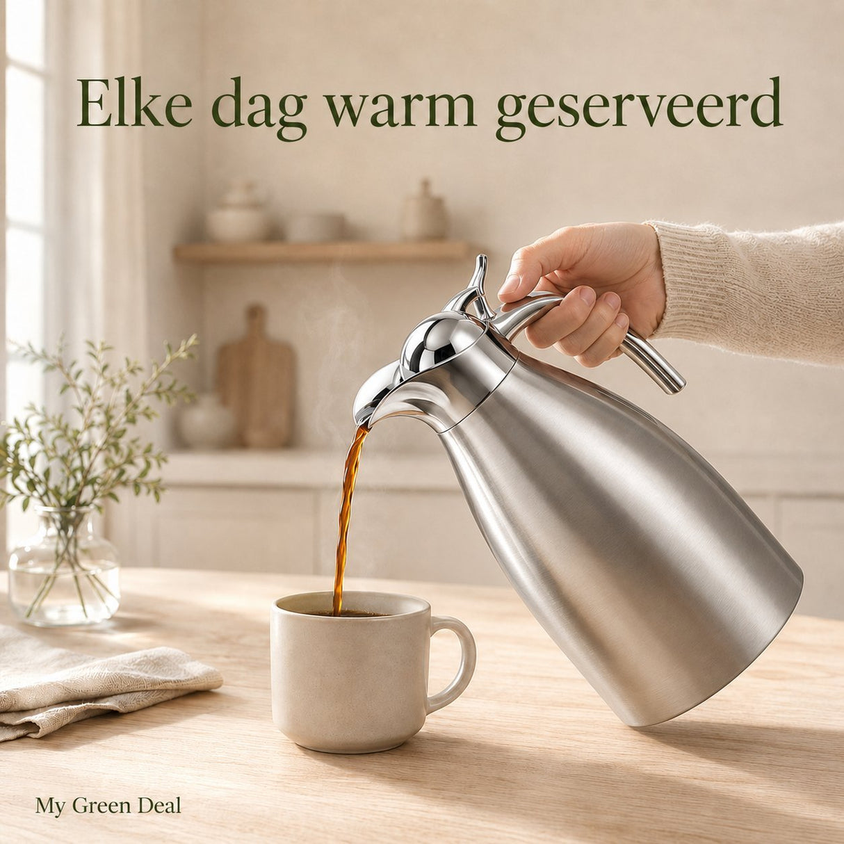 RVS thermoskan 1L - My Green Deal