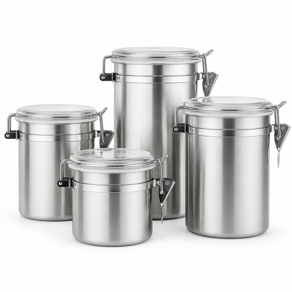 RVS Voorraadbussen Set – 4 stuks - My Green Deal