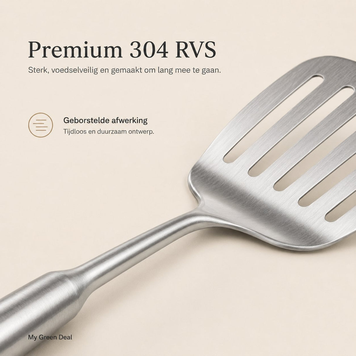 RVS Bakspatel 39 cm - My Green Deal
