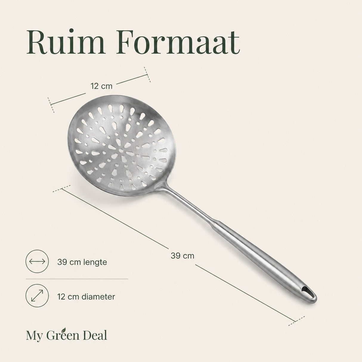 RVS Schuimspaan Ø12,5 cm - My Green Deal