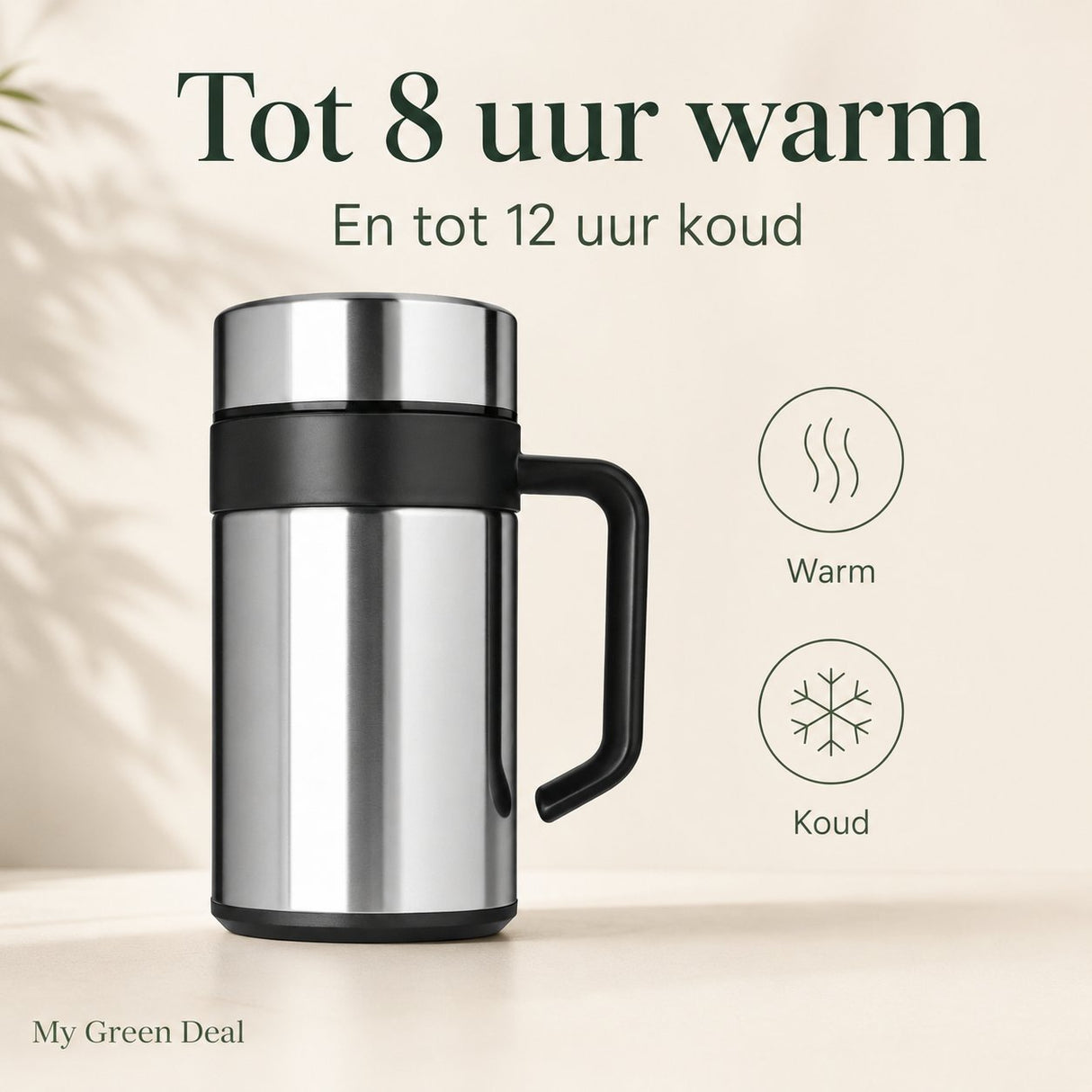 RVS Koffiebeker To Go – 400ml - My Green Deal