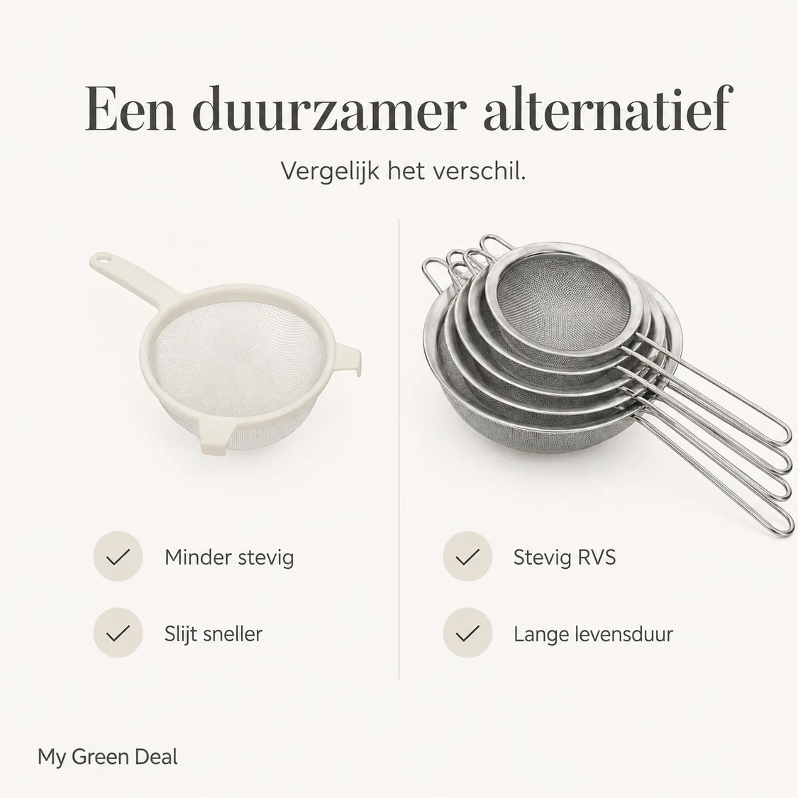 RVS Maatbeker, Zeef & Trechter Set – 16-delig