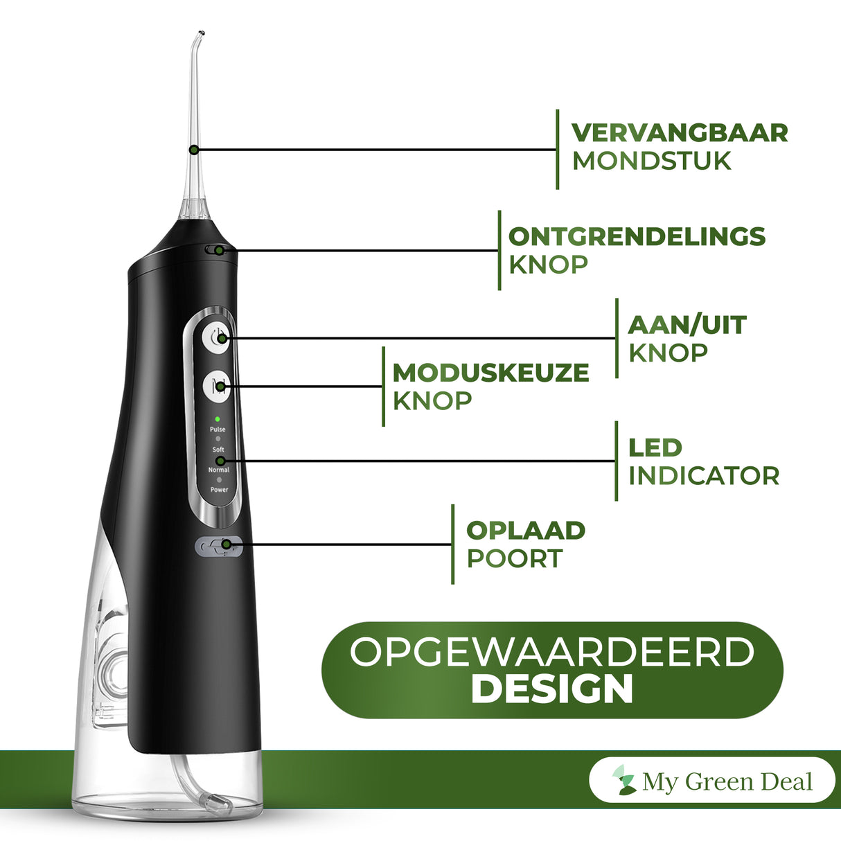 Waterflosser & Elektrische Tandsteenverwijderaar Bundel - My Green Deal