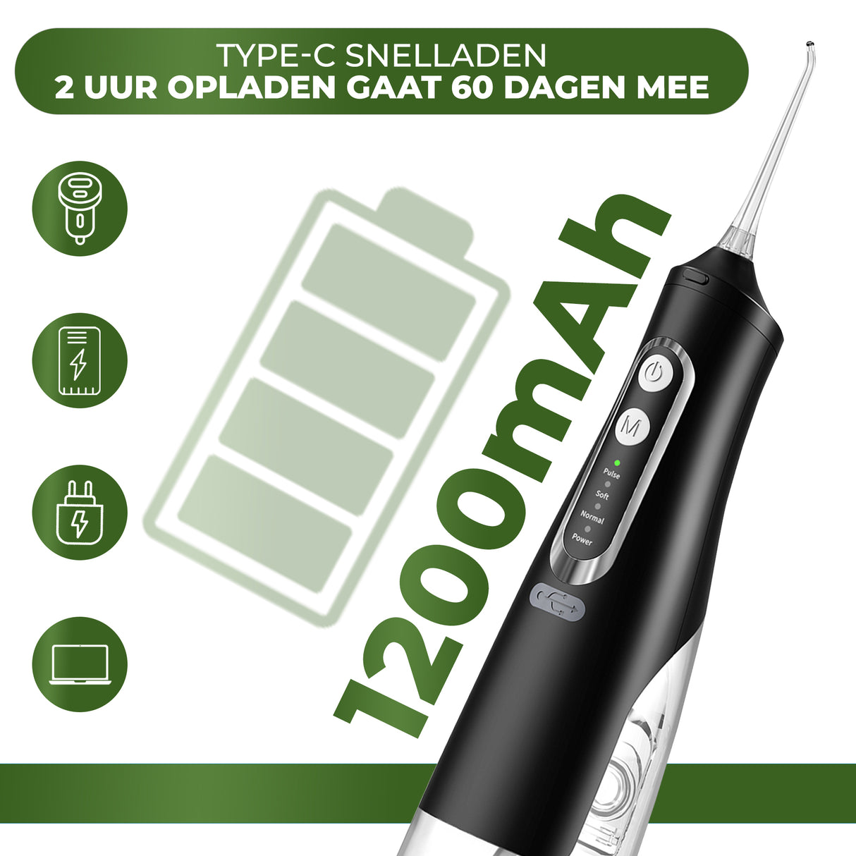 Waterflosser & Elektrische Tandsteenverwijderaar Bundel - My Green Deal